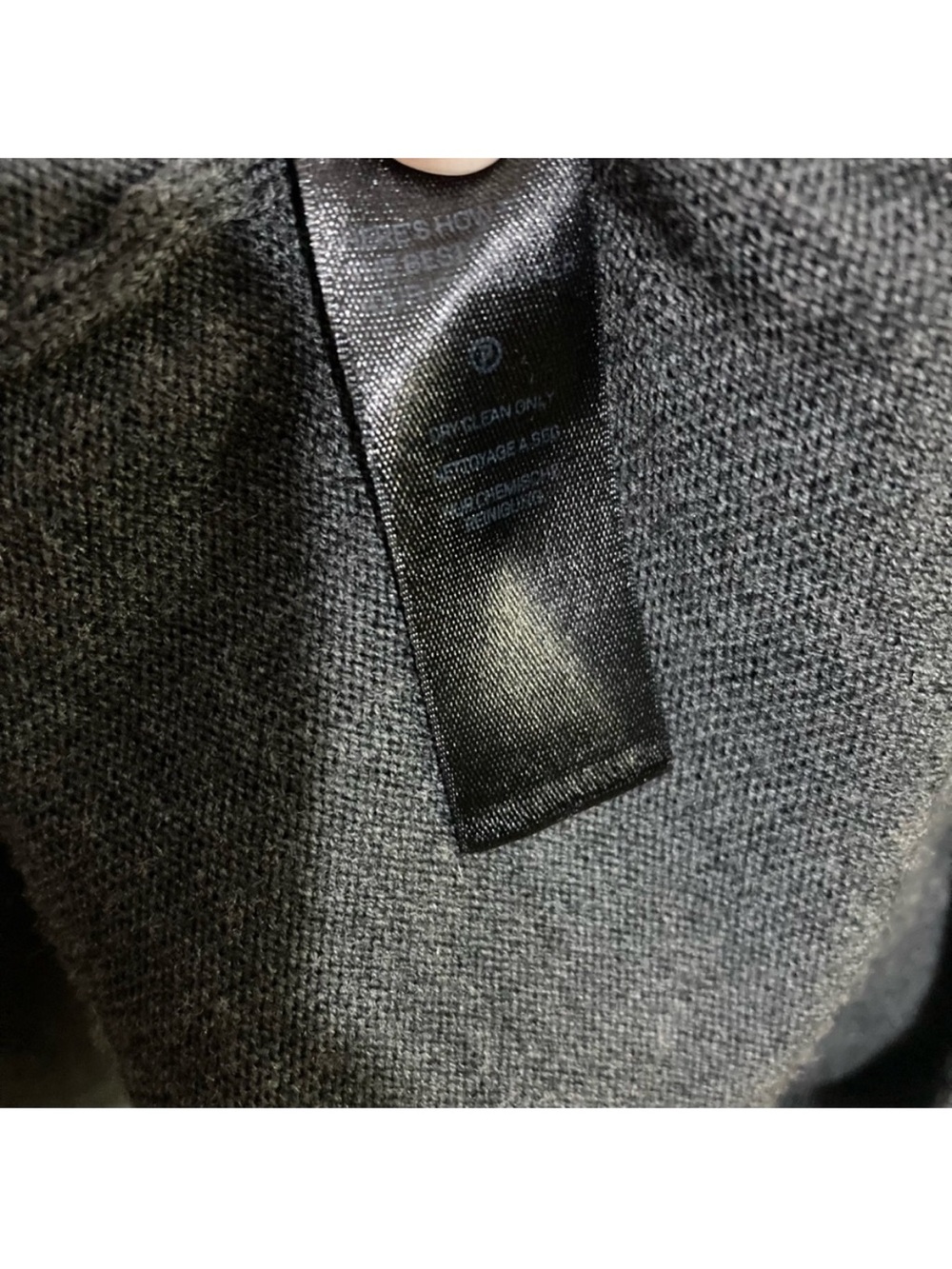 Icebreaker Womens Long Vneck Wool Cardigan Grey Size Medium Single Button Up - Picture 11 of 12